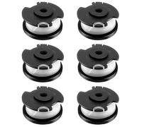 JAMSSOW 6 Pièces Bobine de Fil Convient pour Einhell TLE-03,Rechange Coupe Bordure pour Einhell GE-CT 18/28 Li et GE-CT 18/28 Li TC,Ø1,6mm 4,9m Longueur(6 Bobine)