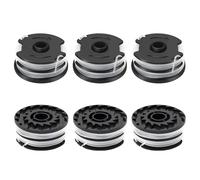 JAMSSOW 6 Pièces Bobine de Fil Convient pour Parkside TLP-01,Rechange Coupe Bordure pour Parkside PRTA 20-Li C3, A1, B1, B2, PRT 550 A1, A2, A3, A5, B6, PRT 300 A1,Ø1,6mm10m Longueur(6 Bobine)