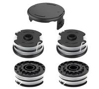 JAMSSOW Bobine de Fil Convient pour Parkside TLP-01,Rechange Coupe Bordure pour Parkside PRTA 20-Li C3, A1, B1, B2, PRT 550 A1, A2, A3, A5, B6, PRT 300 A1,Couvercle TLP-01-1(4 Bobine+1 Couvercle)