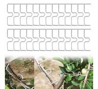JAMSSOW Lot de 26 écarteurs de branches en métal de 8 cm pour arbres fruitiers, support de grille d'écartement pour arbres fruitiers, support pour branches de fruits, pinces à branches en métal pour