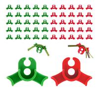 JAMSSOW Lot de 50 pinces de pliage pour plantes - Clips d'entraînement à faible stress - Clips de support pour plantes à 90 ° - Accessoires de culture