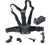 JAMUILS Harnais de Poitrine Support, Sac à Dos bandoulière pour Telephone Appareil Photo, Compatible avec iPhone 15 14 13 / GoPro 12 11 10 / DJI OSMO /Insta360 X3 X2 et Action Camera