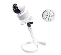 JAMUILS Support Universel de Caméra Bébé Flexible avec Mini Rotule Pivotante à 360° Rotule,Support torsadé de Caméra de Sécurité Flexible avec Adaptateur inférieur