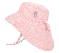 Jan and Jul Chapeau de soleil respirant et réglable avec rabat de cou pour enfant, Prairie rose, 5-12 ans