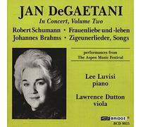 Degaetani, J. - Jan DeGaetani en Concert : Volume 2 : Schumann & Brahms
