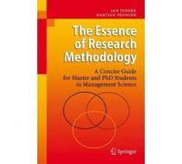 Jan Jonker Bartjan Pennink The Essence of Research Methodology (Relié)