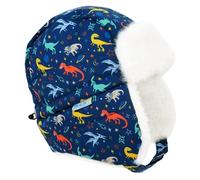 JAN & JUL Bonnet d'hiver imperméable pour bébés et enfants, Dinos de l'espace, 2-5 ans