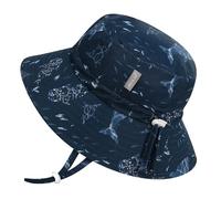 Jan & Jul Chapeau cloche pliable à séchage rapide pour la natation, Navy Whale Play, 2-5T