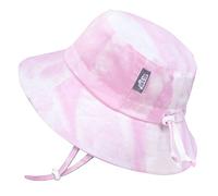 Jan & Jul Chapeau de Soleil à Godet Ajustable pour Les Petites Filles (M: 6-24 Mois, Teinture Tie-Dye Rose)