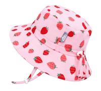 Jan & Jul Chapeau de Soleil à séchage Rapide pour Les Petites Filles(M: 6-24 Mois, Fraise Rose)