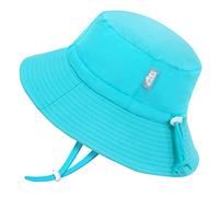 Jan & Jul Chapeau de Soleil à séchage Rapide pour Les Petites Filles(M: 6-24 Mois, Sarcelle)