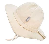 Jan & Jul Chapeau de Soleil en Coton 100% avec la Protection Anti-UV pour Les bébés (S: 0-6 Mois, Sable)