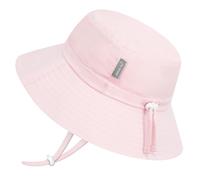 JAN & JUL Chapeau de soleil en coton respirant 50 UPF réglable pour la croissance et la croissance Unisexe, Rose délicat, 2-5 ans