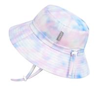 JAN & JUL Chapeau de soleil en coton respirant 50 UPF réglable pour la croissance et la croissance Unisexe, Barbe à papa, 0-6 mois