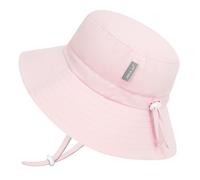 Jan & Jul Chapeau de soleil imperméable réglable pour fille avec UPF 50+, Rose doux, 2-5 ans