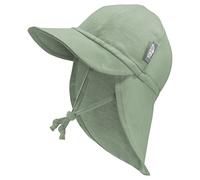 JAN & JUL Chapeau de soleil pour bébé et tout-petit avec cordes, Vert genièvre, 6 mois
