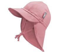 JAN & JUL Chapeau de soleil pour bébé et tout-petit avec cordes, vieux rose, 6 mois