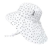 Jan & Jul Chapeau de Soleil Respirant et en Coton 100% pour Les Petits garçons (M: 6-24 Mois, Points)