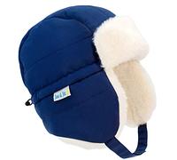 Jan & Jul Chapeau d'hiver Trapper coupe-vent pour tout-petits, Nebula Blue, 5-12 jaar