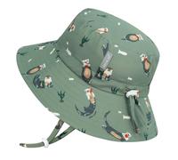 JAN & JUL Chapeaux de soleil bob de plage pour tout-petits garçons avec sangle, ajustable, Loutre, 5-12 ans