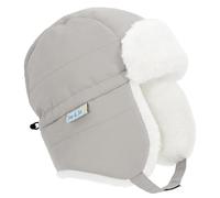 Jan & Jul Chapka imperméable réglable pour Enfants avec Sangle sous Le Menton pour l’Hiver et la Neige (Gris Pierre, Taille XL)