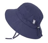 Jan & Jul Sun Protection Kids Bucket Hat with Strings, Foldable (XL: 6-12 Years, Navy)