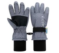Jan & Jul Toasty-Dry Gants de neige imperméables pour enfants, filles et garçons, gris chiné, M: 4-6Y