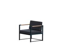 Jan Kurtz Fauteuil à accoudoirs Lux Lounge - noir - noir