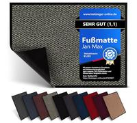 Jan Max Fussmatte 60 x 80 cm Beige-Schwarz