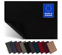 Jan Max Tapis Anti-salissures - 8 Couleurs - paillasson avec 2900g/m2 PP Twisted Heatset Fibre - 2,4l/m2 Absorption d'humidité - Tapis de Course Propre 60 x 80 cm Noir