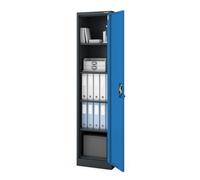 Jan Nowak Armoire à Dossiers Métal 4 Étagères Verrouillable 185x45x40 cm