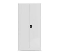 Jan Nowak Armoire à Outils TC01A Armoire d'atelier Métallique Mur perforé 4 étagères Portes battantes Tôle d'acier 185 cm x 92 cm x 50 cm Noir