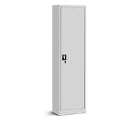 Jan Nowak Armoire de Bureau Métallique C001A 4 Etagères Tôle d'acier Portes Battantes Verrouillable 185 cm x 45 cm x 40 cm (Girs)