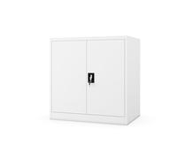 Jan Nowak Armoire métallique verrouillable compacte pour Bureau Atelier et Entreprise Armoire Acier Professionnelle pour Documents dossiers Outils Rangement sécurisé 93 x 90 x 60 cm