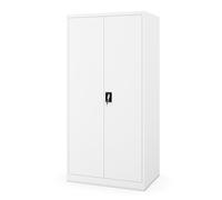 Jan Nowak Armoire métallique verrouillable Grande capacité pour Bureau et Administration Armoire Acier Professionnelle pour dossiers Documents et Archives A4 Rangement sécurisé 185 x 90 x 60 cm