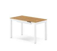 Jan Nowak Bureau Assis Debout Électrique Réglable 120 x 63 cm Standing Desk | Poste de travail ergonomique, double moteur, chargeur Qi 10 W, USB C, USB A, tiroir, 3 mémoires, charge 100 kg