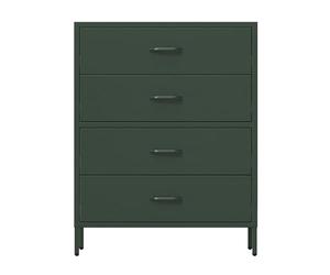 Jan Nowak Carla Commode Métallique 4 Tiroirs Meuble Chambre 80x101,5x40 cm
