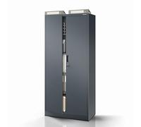 Jan Nowak Casier métallique Compact avec Porte et Serrure 4 étagères réglables en Hauteur Construction Robuste en Acier 1750 mm x 400 mm Couleur Anthracite Compatible avec l'accessoire Compact