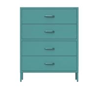 Commode Chambre en Métal, Commode Rangement 4 Tiroirs - Carla Meuble Metal