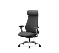 Jan Nowak Fauteuil de Bureau Ergonomique 200 kg Accoudoirs 4D Dossier Haut | Appui tête réglable, inclinaison 90 à 135°, assise 45 à 54 cm, tissu Elastron, base aluminium, roulettes PU 6 cm silencieuses