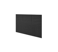 Jan Nowak Panneau Mural Outils 120 x 60 cm | Organisation du Garage, Rangement Atelier | Résistant aux Rayures, Revêtement en Poudre | Panneau Porte Outils Mural pour Atelier Garage | Noir