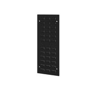 Jan Nowak Panneau perforé pour bacs sur Porte d’Armoire, Panneau Porte bacs Mural en Acier, Support bacs de Rangement, Organiseur Petites pièces Atelier Garage 68 x 33 x 2 cm