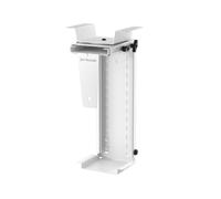 Jan Nowak Support PC sous Bureau réglable, unité Centrale, Tour PC | Acier thermolaqué, jusqu’à 64,5 cm de hauteur et 27,5 cm de largeur, gestion des câbles, charge maximale de 10 kg