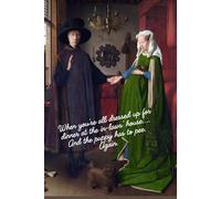 Jan van Eyck “Arnolfini Portrait”: Motivational and inspirational notebook with positive affirmations; funny joke gift for the friends, coworkers, bosses and employees