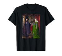 Jan Van Eyck - Le Portrait d'Arnolfini - Art pour Artistes T-Shirt Graphique avec Valeur