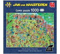 Jan Van Haasteren – Puzzle 1000 pièces "Attrapez le Fromage" – Carton 100% recyclé – 68 x 49 cm