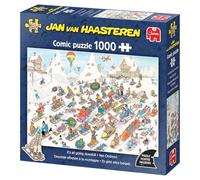 Jumbo Puzzle 1000 pièces – Jan Van Haasteren: Descente effrenée de la Montagne – carton 100% recyclé