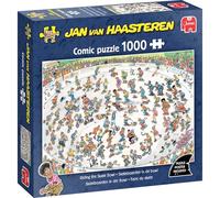 Jumbo Puzzle 1000 pièces Jan van Haasteren - Faire du Skate - Humoristique - Carton 100% recyclé