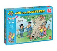 Jumbo Spiele Jan van Haasteren Junior jeu de cache-cache, puzzle pour enfants, puzzle pour enfants, jeu de pose, 150 pièces, 20058