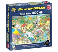 Jan Van Haasteren - JVH - Camping dans Les Bois - Camping in The Forest - Puzzle Adulte - Carton 100% recyclé - 1000 pièces - Jumbo